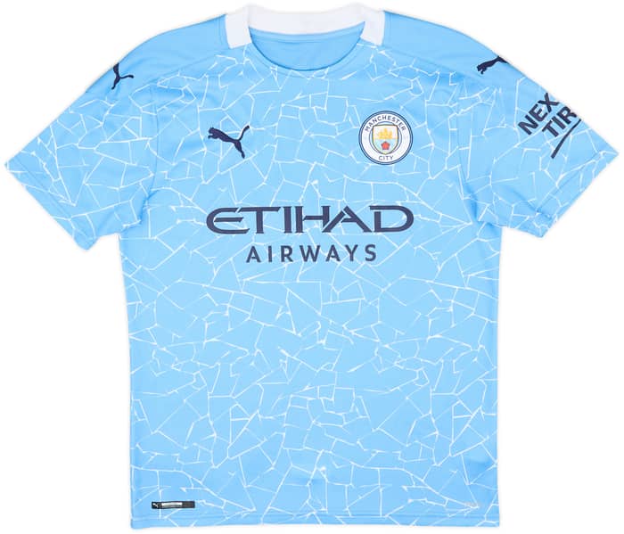 2020-21 Manchester City Home Shirt De Bruyne #17 - 9/10 - (M)