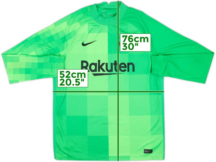 2021-22 Barcelona GK Shirt - 7/10 - (L)