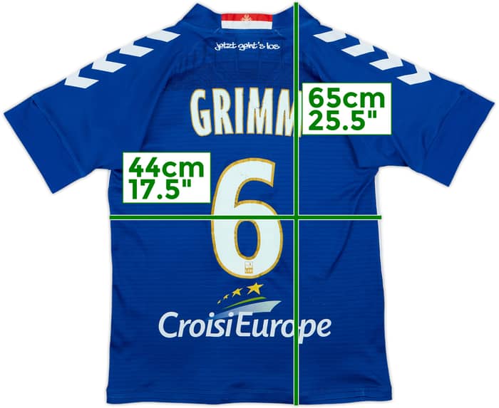 2017-18 Strasbourg Home Shirt Grimm #6 - 6/10 - (S)