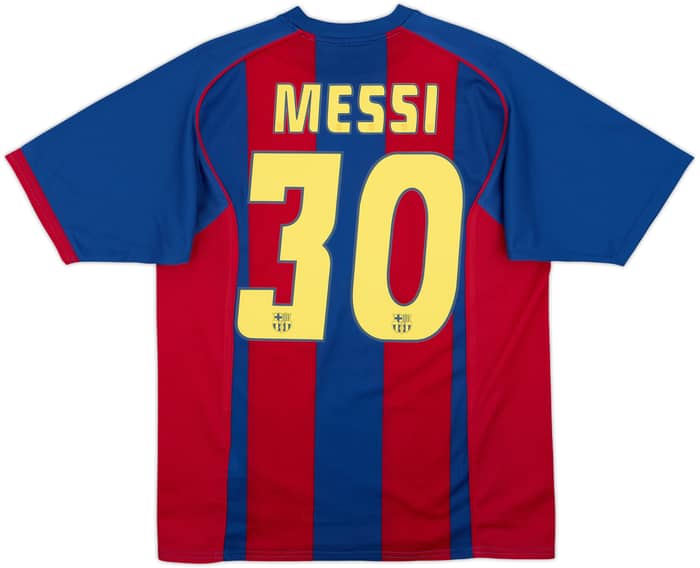 2004-05 Barcelona Basic Home Shirt Messi #30 - 7/10 - (M)