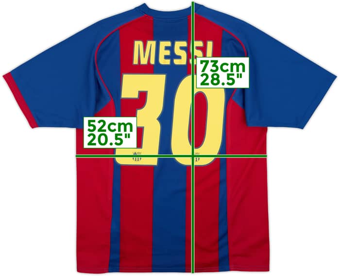 2004-05 Barcelona Basic Home Shirt Messi #30 - 7/10 - (M)