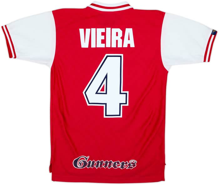 1996-98 Arsenal Home Shirt Vieira #4 - 8/10 - (14-16 Years)