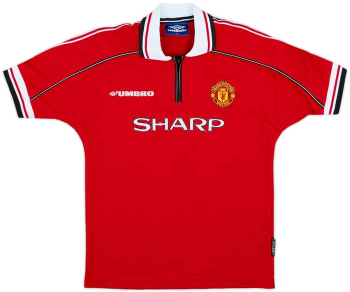 1998-00 Manchester United Home Shirt Keane #16 - 6/10 - (12-13 Years)