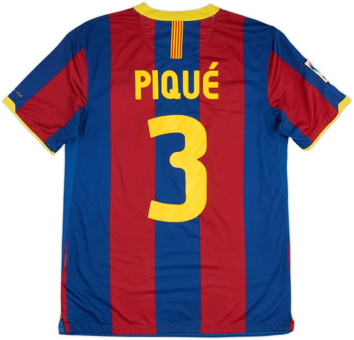 2010-11 Barcelona Home Shirt Pique #3 - 5/10 - (M)