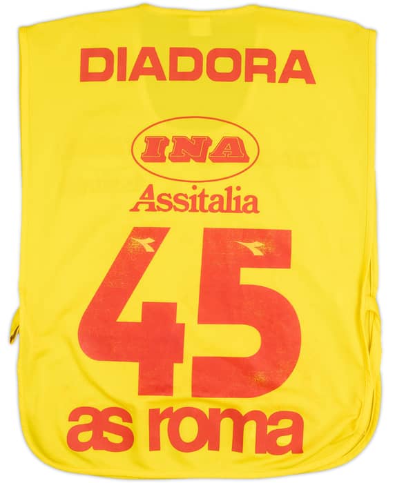 1997-98 Roma Player Issue Diadora Training Bib #45 - 6/10 - (XXL)