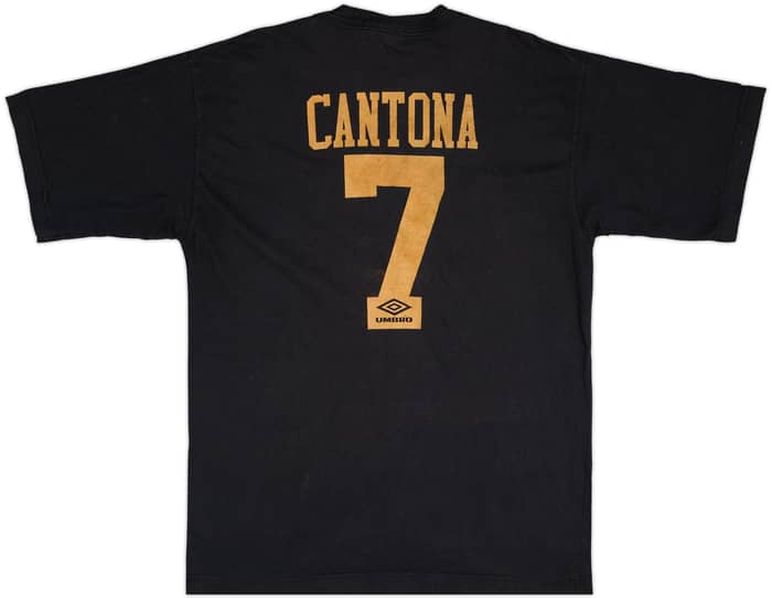 1994-96 Manchester United Umbro Graphic Tee Cantona #7 - 8/10 - (XL)