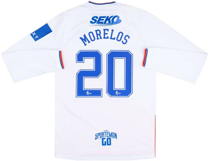 2022-23 Rangers Away L/S Shirt Morelos #20 - 9/10 - (M)