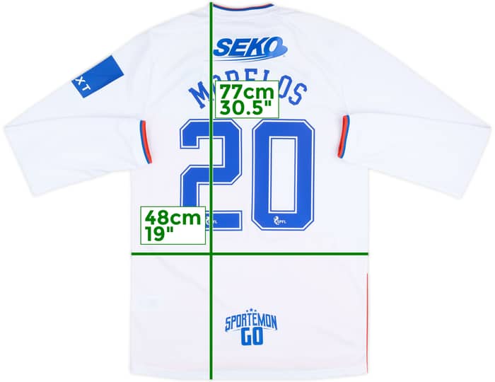 2022-23 Rangers Away L/S Shirt Morelos #20 - 9/10 - (M)