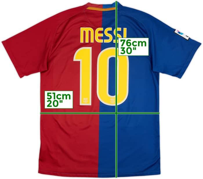 2008-09 Barcelona Camiseta Local Messi #10 - 5/10 - (M)