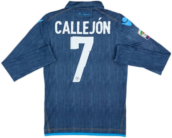 2014-15 Napoli Away L/S Shirt Callejon #7 - 4/10 - (L)
