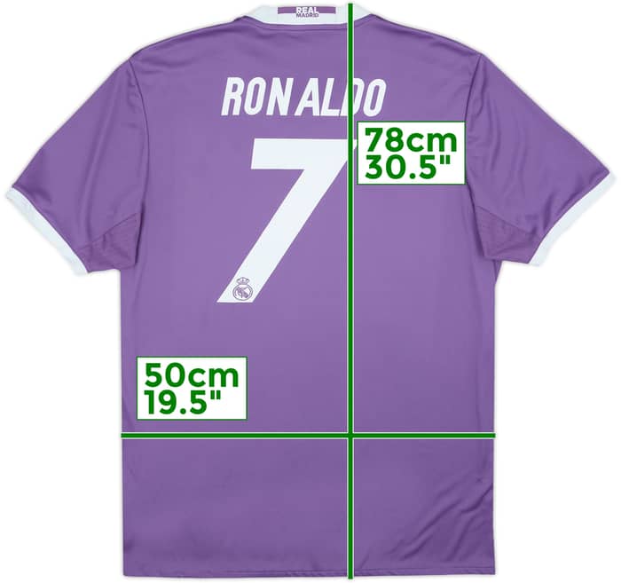 2016-17 Real Madrid Away Shirt Ronaldo #7 - 8/10 - (L)
