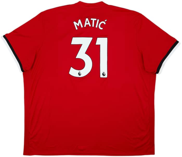 2017-18 Manchester United Home Shirt Matic #31 - 8/10 - (4XL)