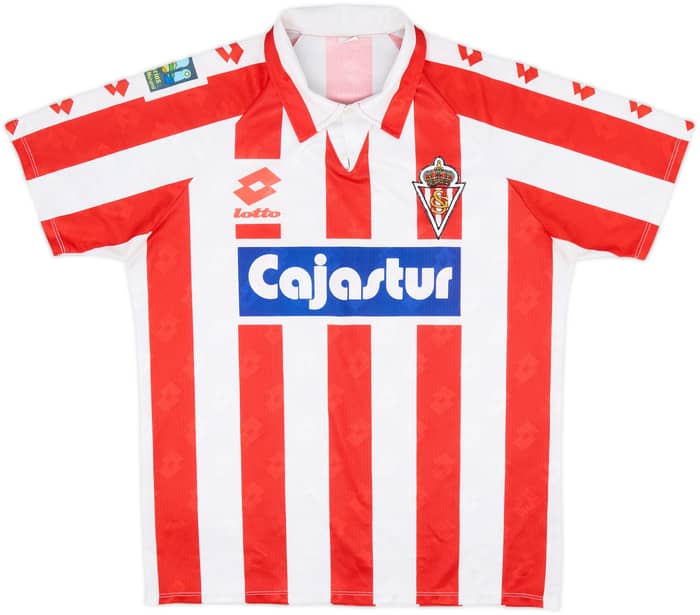 1992-93 Sporting Gijon Home Shirt - 9/10 - (L)