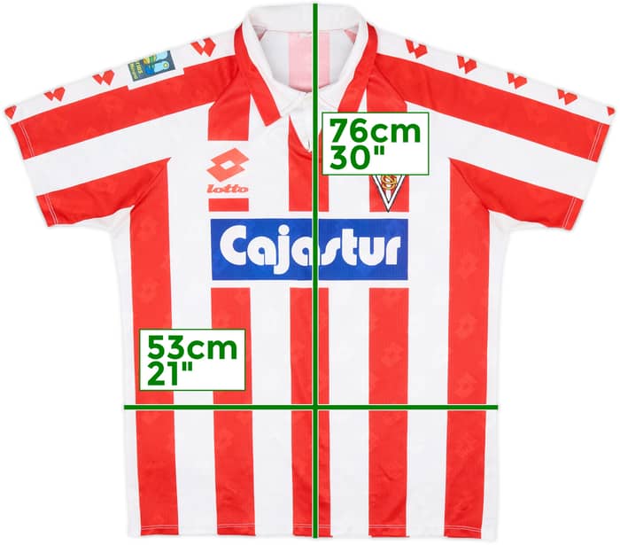 1992-93 Sporting Gijon Home Shirt - 9/10 - (L)