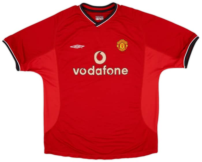 2000-02 Manchester United Home Shirt - 4/10 - (XL)