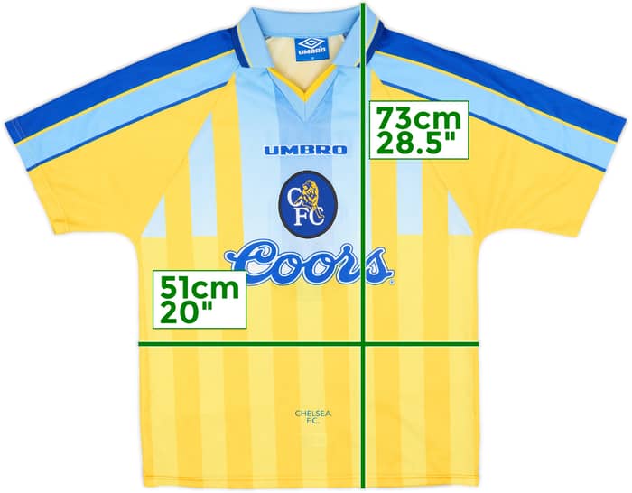 1996-97 Chelsea Away Shirt Vialli #9 - 5/10 - (M)
