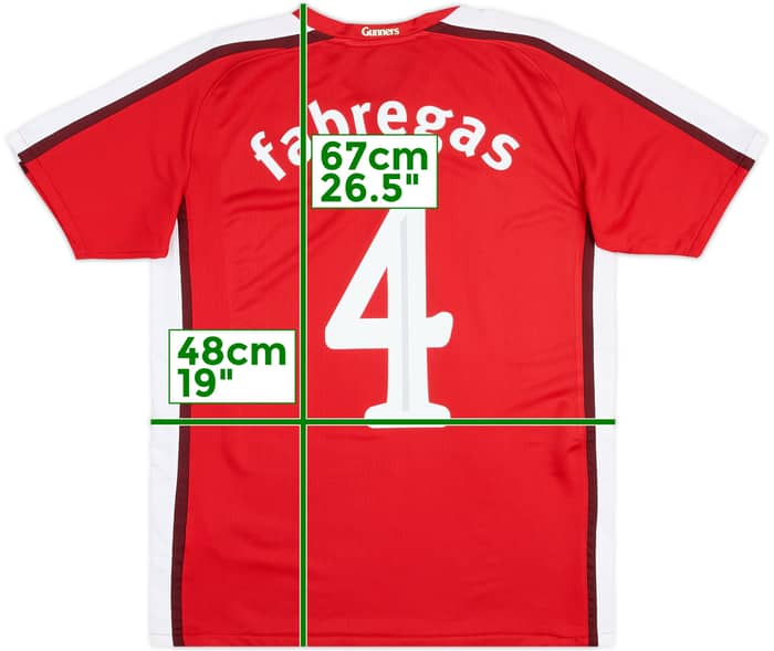 2008-10 Arsenal Home Shirt Fabregas #4 - 8/10 - (13-15 Years)