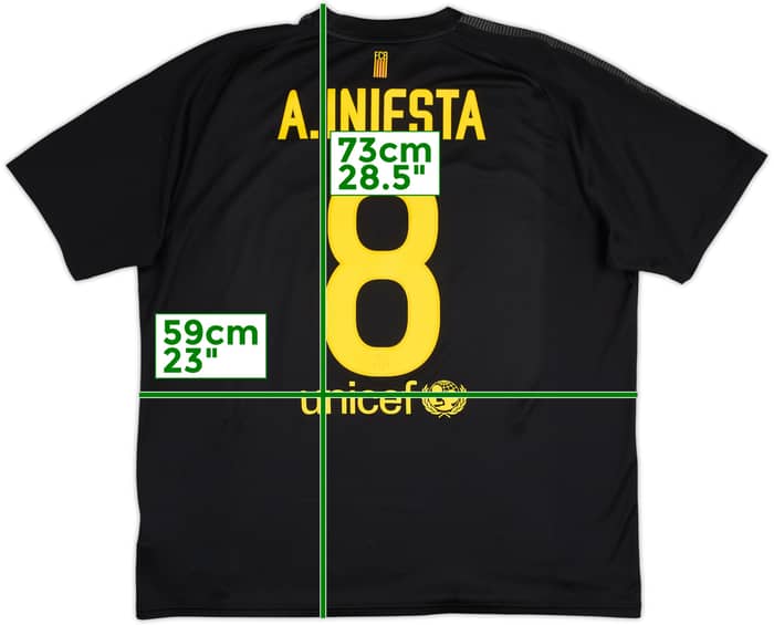 2011-12 Barcelona Basic Away Shirt A.Iniesta #8 - 8/10 - (XL)