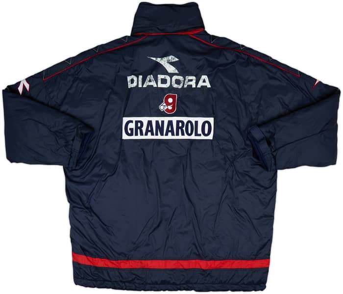 1998-99 Bologna Diadora Hooded Padded Bench Coat - 5/10 - (XL)