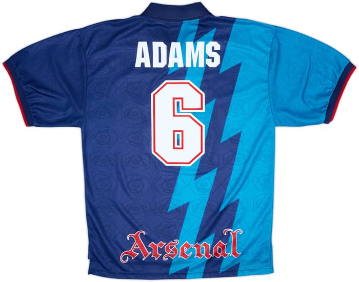 1995-96 Arsenal Away Shirt Adams #6 - 9/10 - (XL)