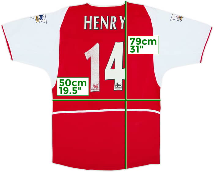 2002-04 Arsenal Home Shirt Henry #14 - 5/10 - (M)