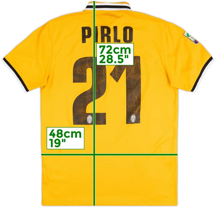2013-14 Juventus Away Shirt Pirlo #21 - 5/10 - (M)