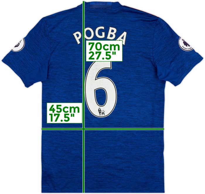 2016-17 Manchester United Away Shirt Pogba #6 - 5/10 - (S)