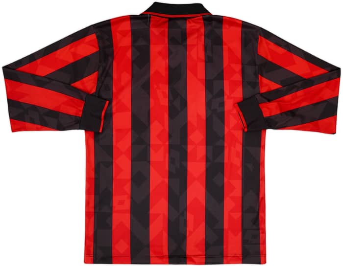 1993-94 AC Milan Home L/S Shirt - 5/10 - (M)