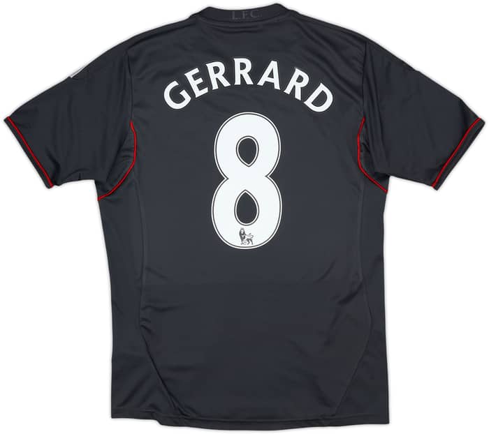 Camiseta de visitante del Liverpool 2011-12 Gerrard #8 - 9/10 - (15-16 Años)