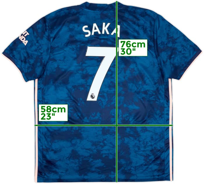 2020-21 Arsenal Third Shirt Saka #7 - 5/10 - (XL)