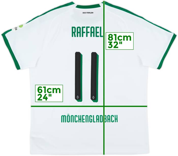 2018-19 Borussia Monchengladbach Home Shirt Raffael #11 - 9/10 - (XXL)