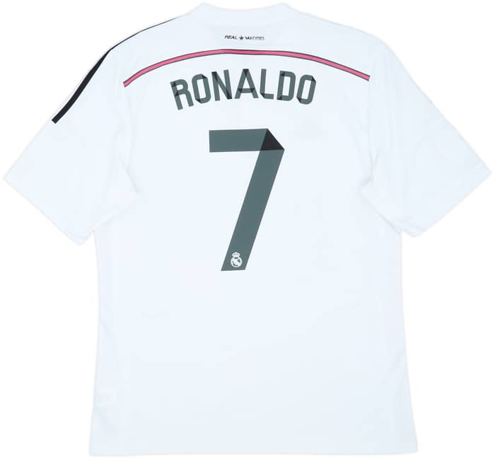 2014-15 Real Madrid Home Shirt Ronaldo #7 - 6/10 - (XL)