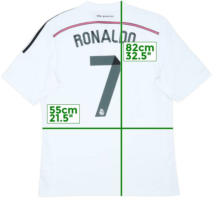 2014-15 Real Madrid Home Shirt Ronaldo #7 - 6/10 - (XL)