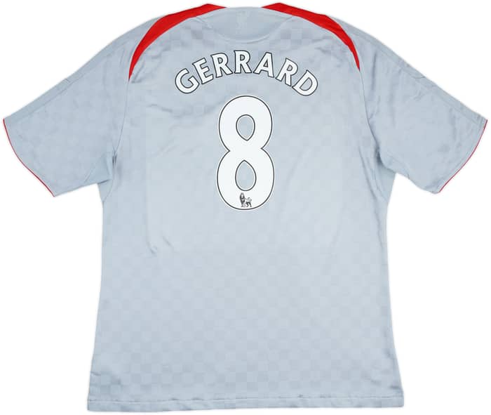 2008-09 Liverpool Away Shirt Gerrard #8 - 5/10 - (XL)