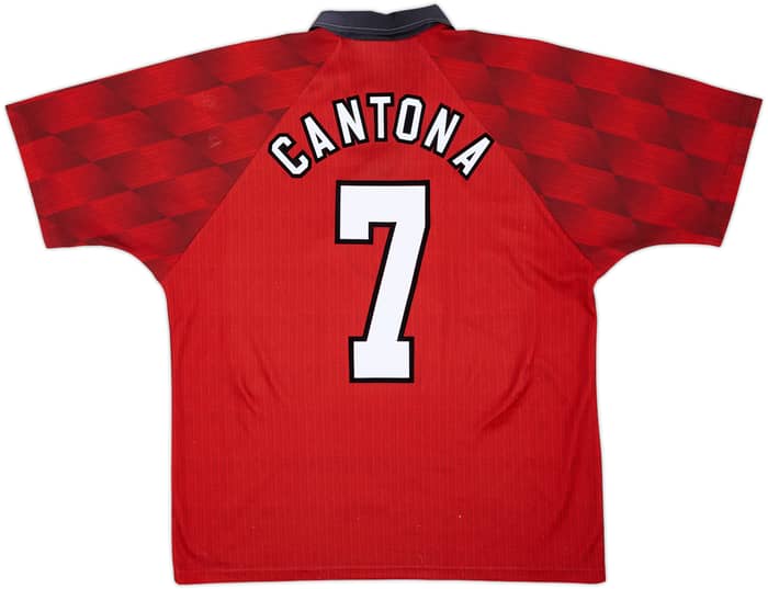 1996-98 Manchester United Home Shirt Cantona #7 - 5/10 - (L)