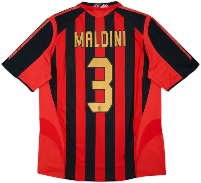 2005-06 AC Milan Home Shirt Maldini #3 - 5/10 - (L)