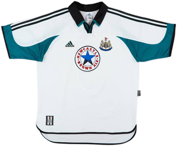 1999-00 Newcastle Away Shirt Shearer #9 - 8/10 - (L)