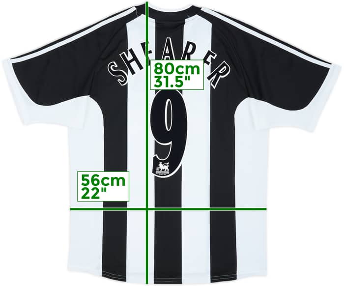 2001-03 Newcastle Home Shirt Shearer #9 - 8/10 - (L)