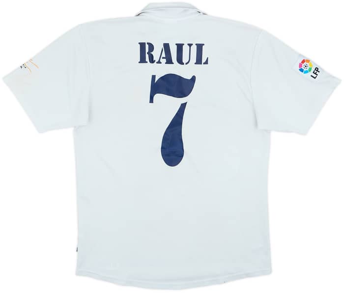 2002-03 Real Madrid Centenary Home Shirt Raul #7 - 5/10 - (S)