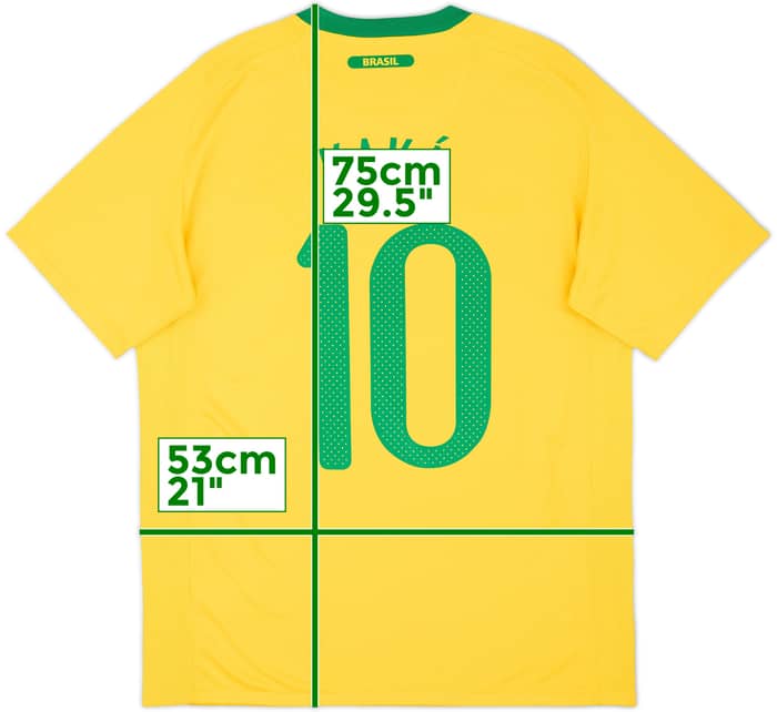2010-11 Brazil Home Shirt Kaka #10 - 6/10 - (M)