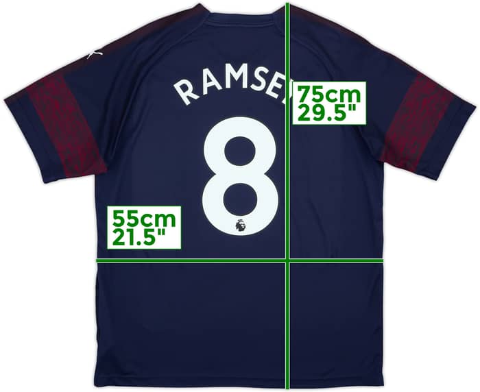 2018-19 Arsenal Away Shirt Ramsey #8 - 8/10 - (XL)