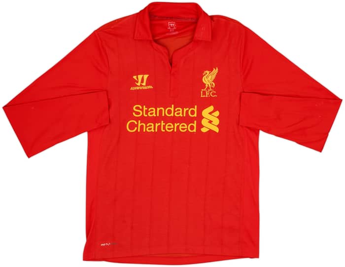 2012-13 Liverpool Home L/S Shirt Suarez #7 - 6/10 - (S)