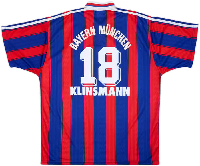 1995-97 Bayern Munich Home Shirt Klinsmann #18 - 6/10 - (L)