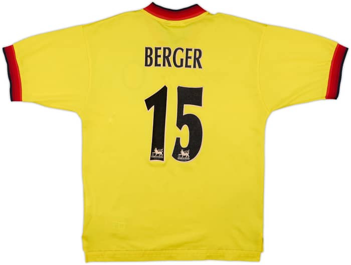 1997-99 Liverpool Away Shirt Berger #15 - 8/10 - (M)