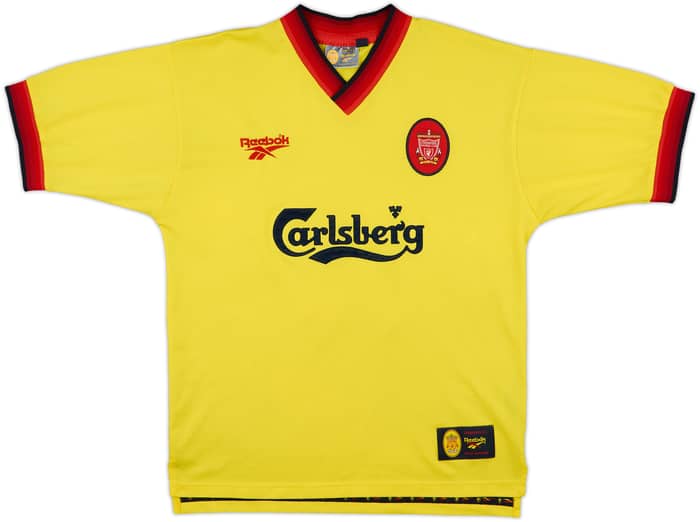 1997-99 Liverpool Away Shirt Berger #15 - 8/10 - (M)