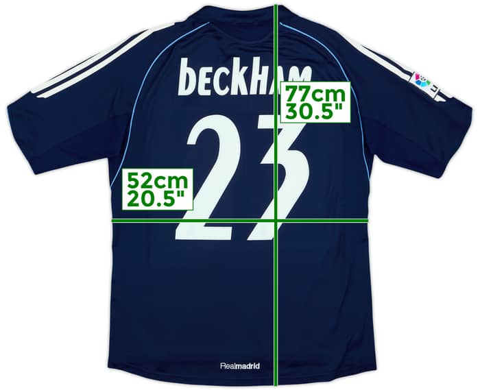 2005-06 Real Madrid Away Shirt Beckham #23 - 10/10 - (M)