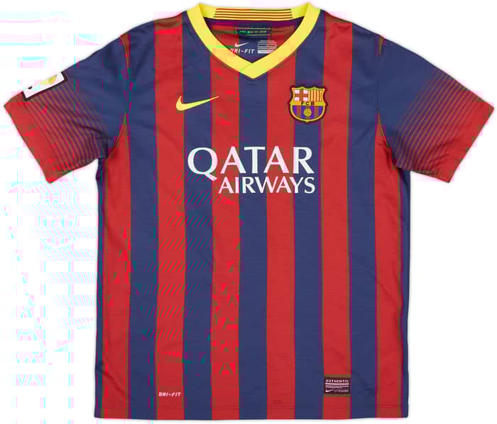 2013-14 Barcelona Home Shirt - 9/10 - (L.Boys)