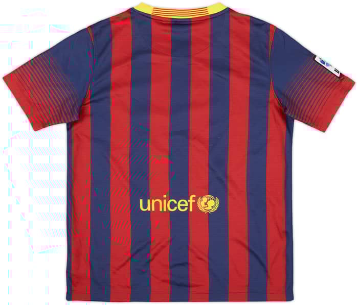 2013-14 Barcelona Home Shirt - 9/10 - (L.Boys)