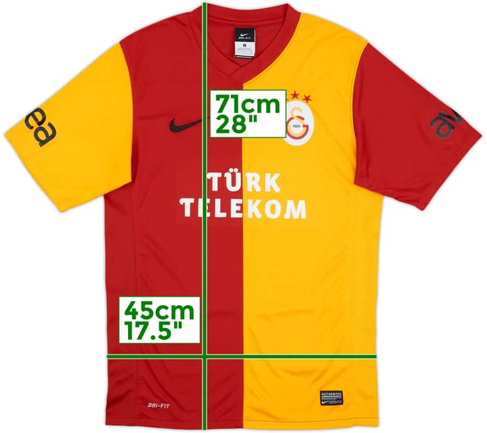 2011-12 Galatasaray Home Shirt - 10/10 - (S)