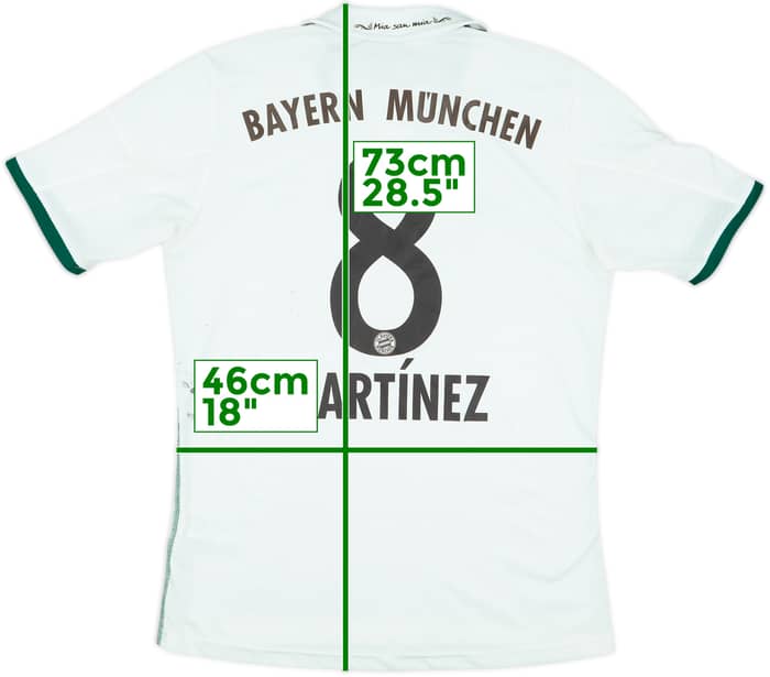 2013-14 Bayern Munich Away Shirt Martinez #8 - 5/10 - (XL.Boys)